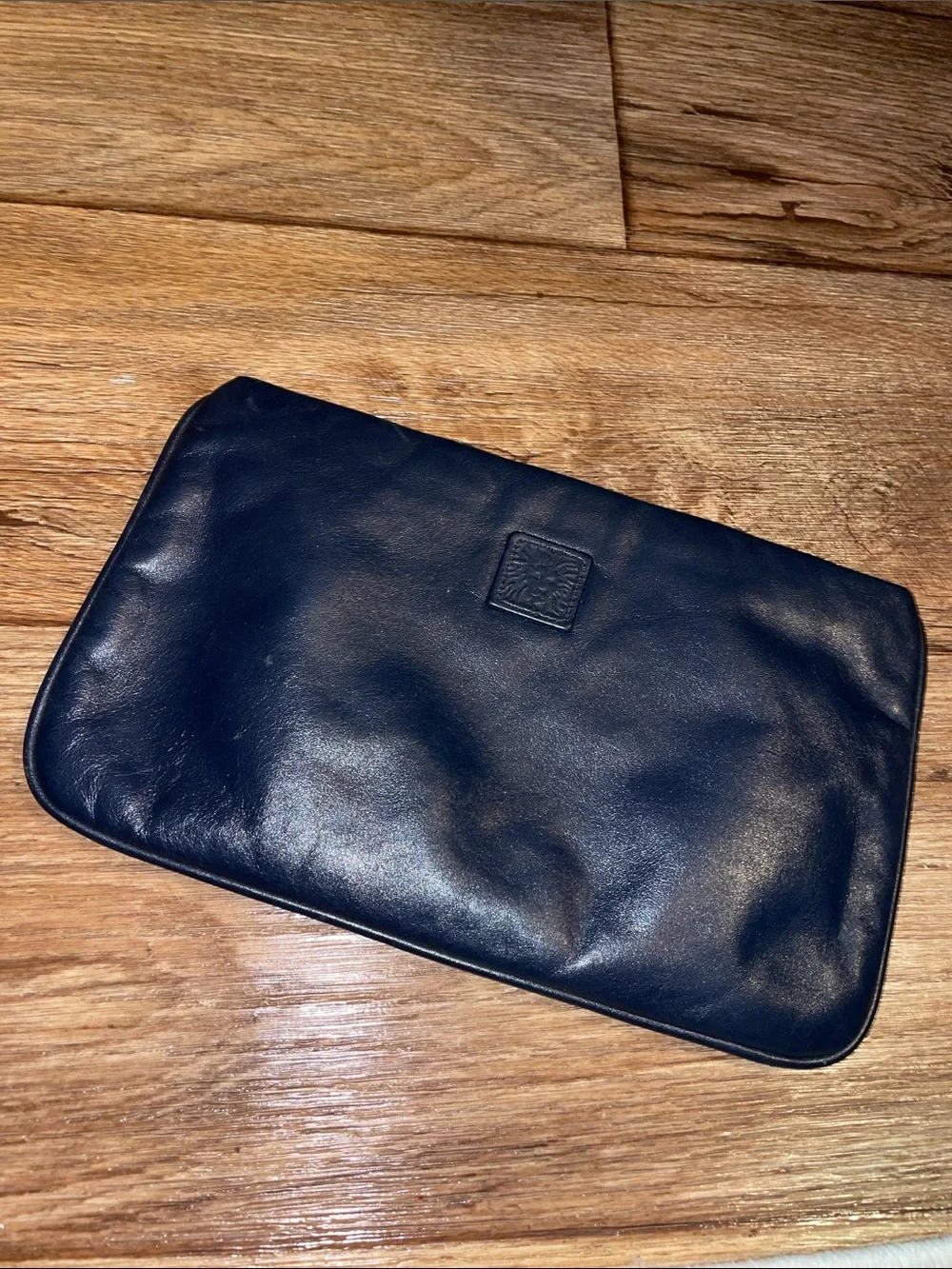 Vintage Anne Klein Navy Leather Crossbody Woman's bag
